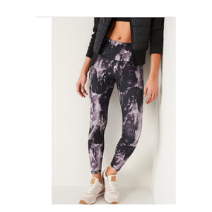 Old Navy XXL leggings high rise waist Go Dry Fit Galaxy purple black